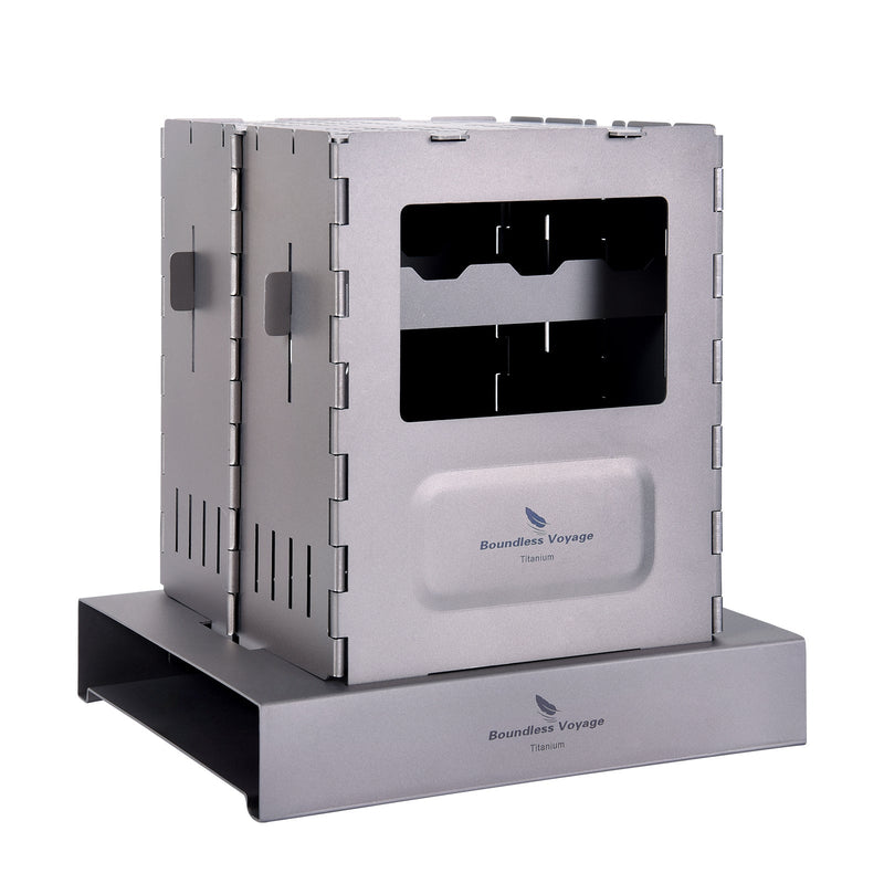 Load image into Gallery viewer, AdvenCrew Titanium Wood Stove Foldable Camping Furnace - AdvenCrew