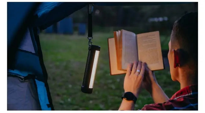 Load image into Gallery viewer, AdvenCrew 2-In-1 Solar LED Camping Light & Portable Charger