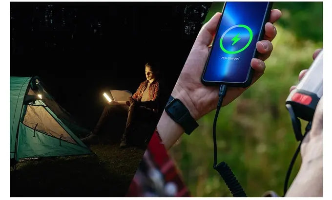 Load image into Gallery viewer, AdvenCrew 2-In-1 Solar LED Camping Light & Portable Charger