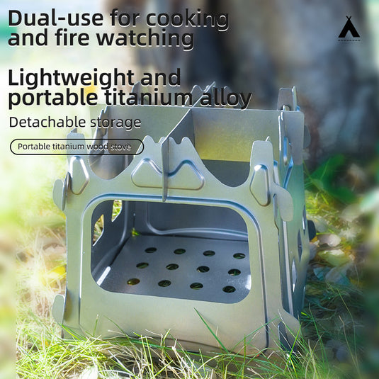 AdvenCrew Ultra-Light Titanium Folding Wood Stove - AdvenCrew
