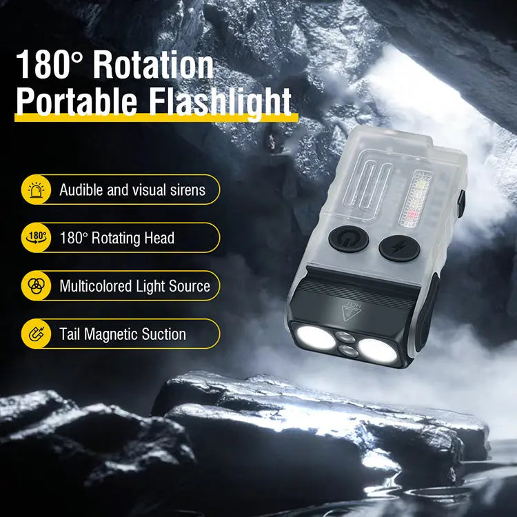 Загрузить изображение в просмотрщик галереи, AdvenCrew Rechargeable Multifunctional Owl EDC Hiking Flashlight AdvenCrew