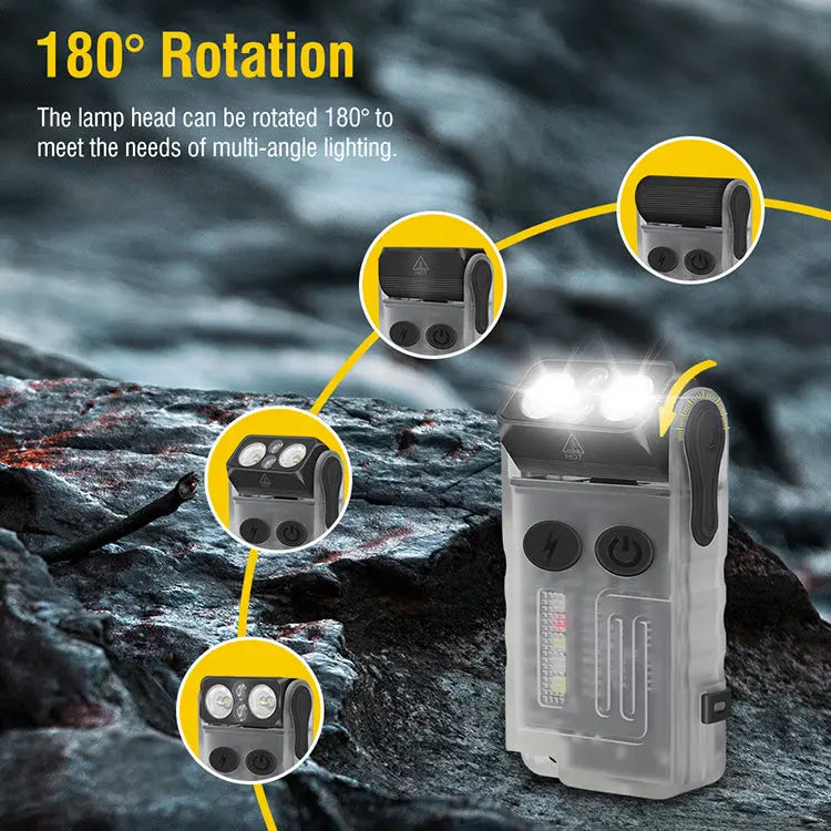 Загрузить изображение в просмотрщик галереи, AdvenCrew Rechargeable Multifunctional Owl EDC Hiking Flashlight AdvenCrew