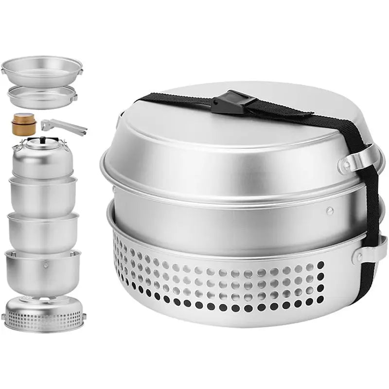 Загрузить изображение в просмотрщик галереи, AdvenCrew 10pcs Camping Multi Compact Cookset