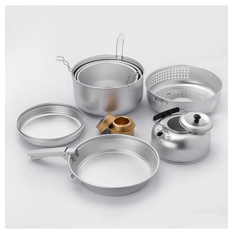 Загрузить изображение в просмотрщик галереи, AdvenCrew 10pcs Camping Multi Compact Cookset