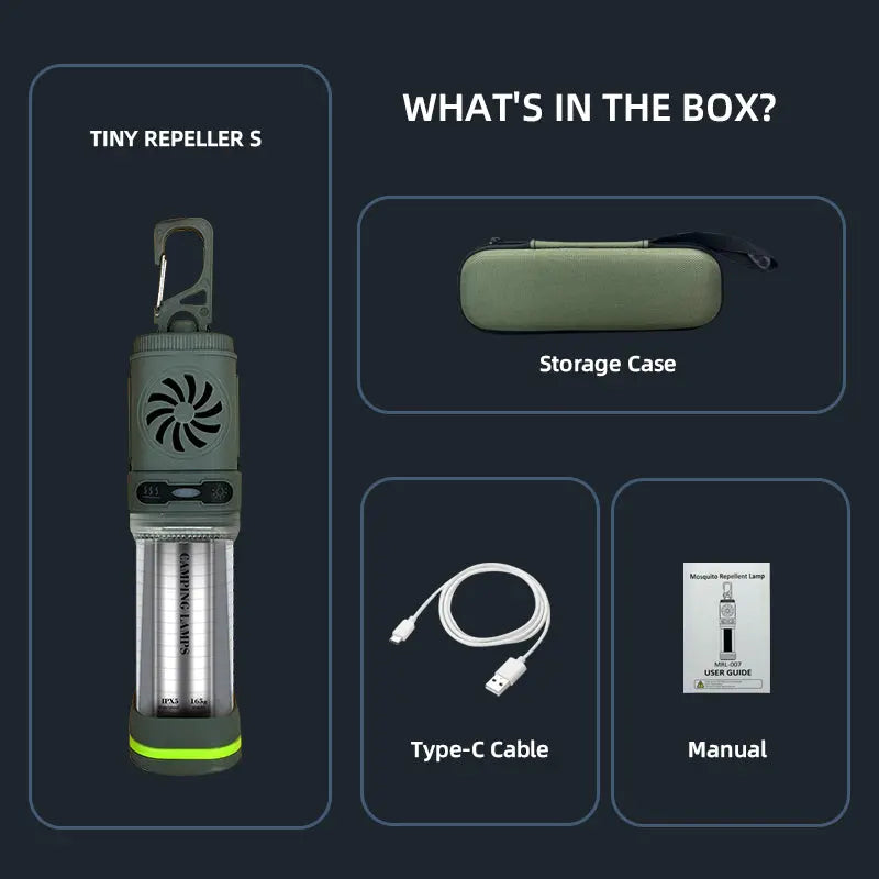 Загрузить изображение в просмотрщик галереи, AdvenCrew 2-in-1 Portable Waterproof Mosquito Repellent light - AdvenCrew