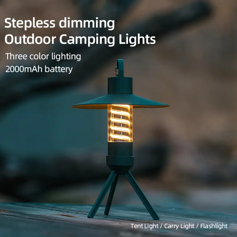Загрузить изображение в просмотрщик галереи, AdvenCrew IllumiTriad 3-in-1 Portable Camping Light Tripod Waterproof IP54