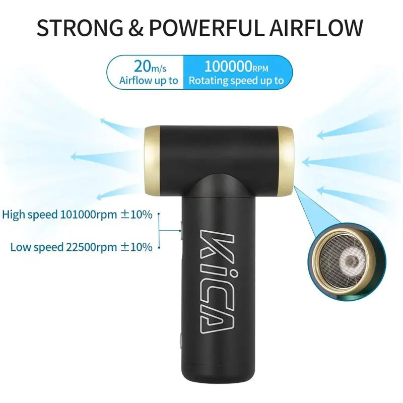 Загрузить изображение в просмотрщик галереи, KiCA Jetfan 2.0 Mini Electric Air Duster Fan Air Blower Giftbox - AdvenCrew