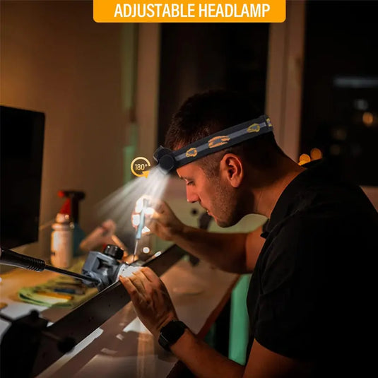 AdvenCrew Rechargeable Headlamp Flashlight