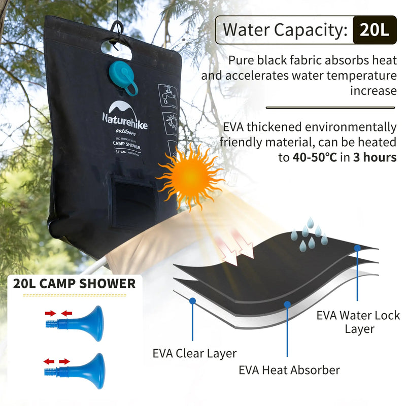 Load image into Gallery viewer, Naturehike Solar Heating Shower Naturehike