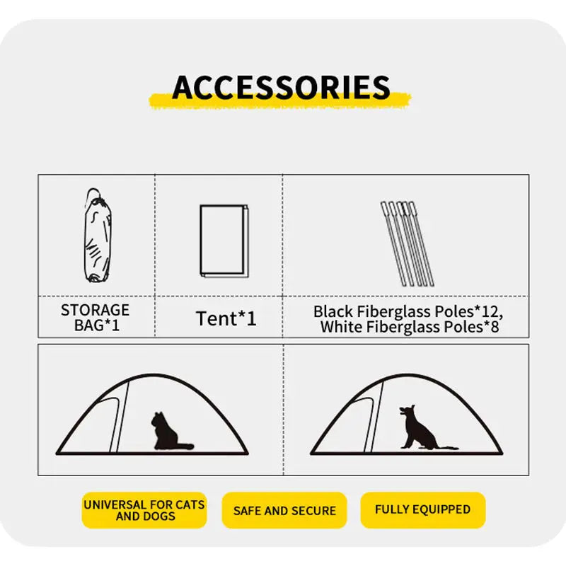Load image into Gallery viewer, Newxon Freestanding Pet Adventure Camping Tent