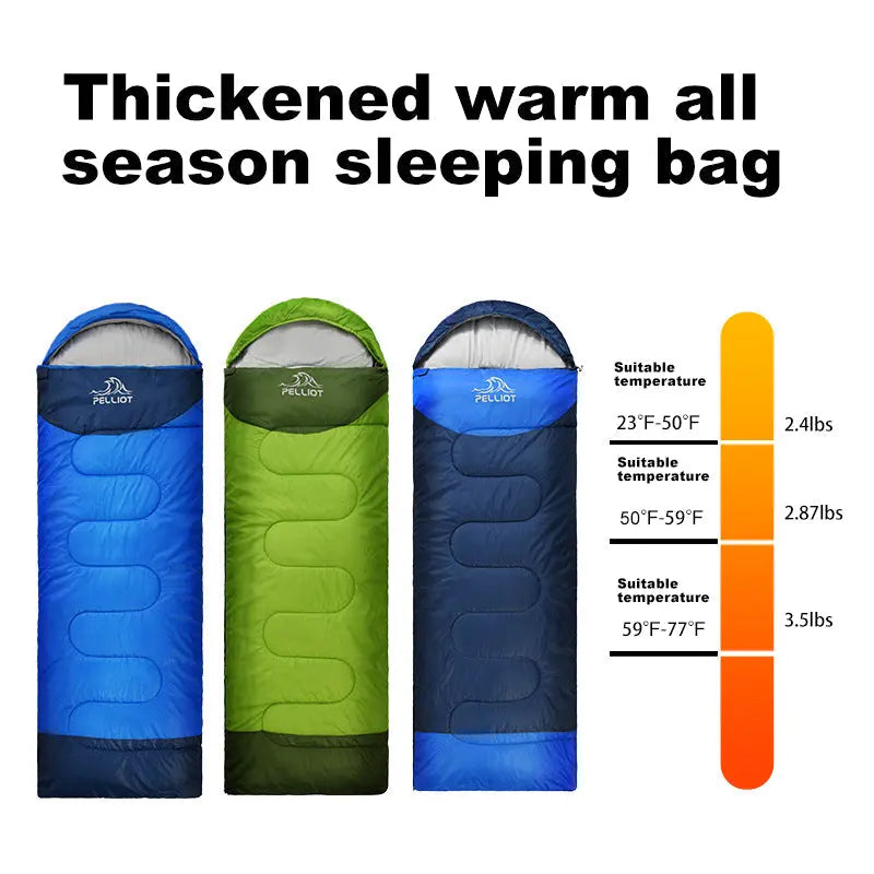 Загрузить изображение в просмотрщик галереи, PELLIOT Outdoor Camping Hooded Sleeping Bag
