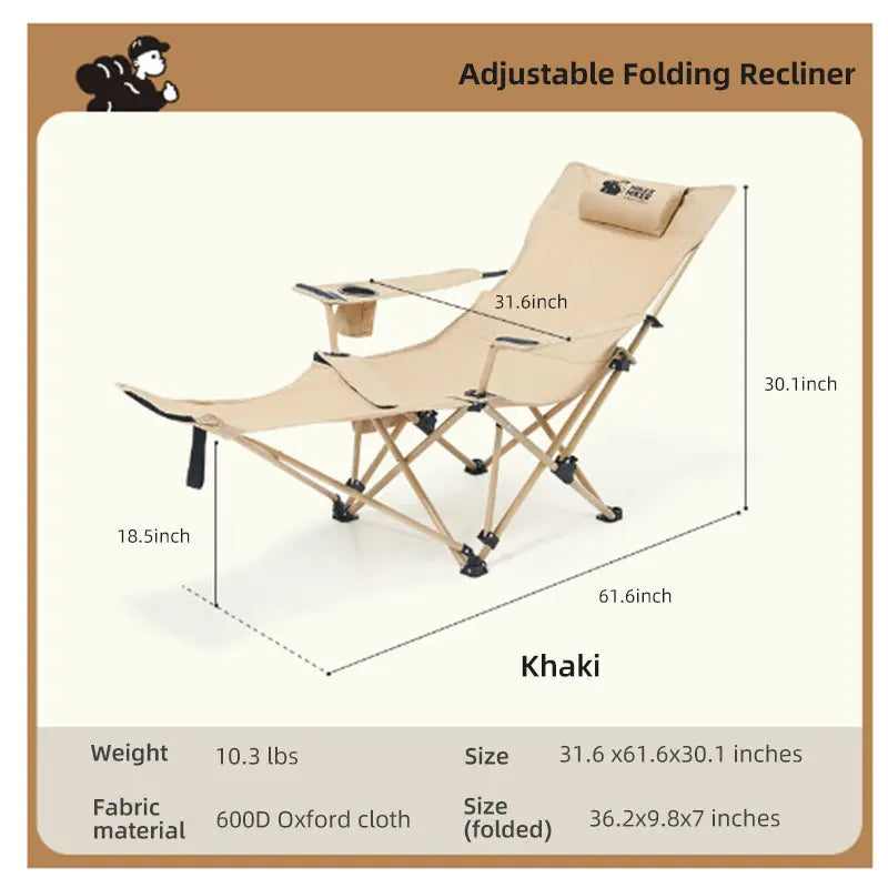 Загрузить изображение в просмотрщик галереи, Pelliot Recliner Ultralight Portable Outdoor Lazy Chair