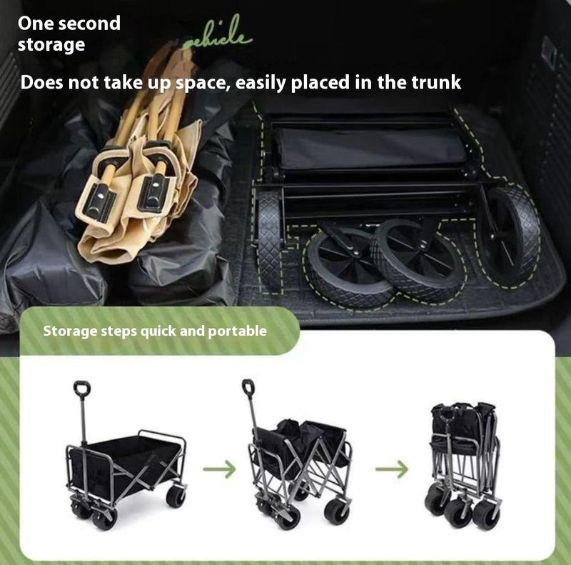 Load image into Gallery viewer, AdvenCrew Foldable Utility Wagon for Grocery, Camping &amp; Outdoors
