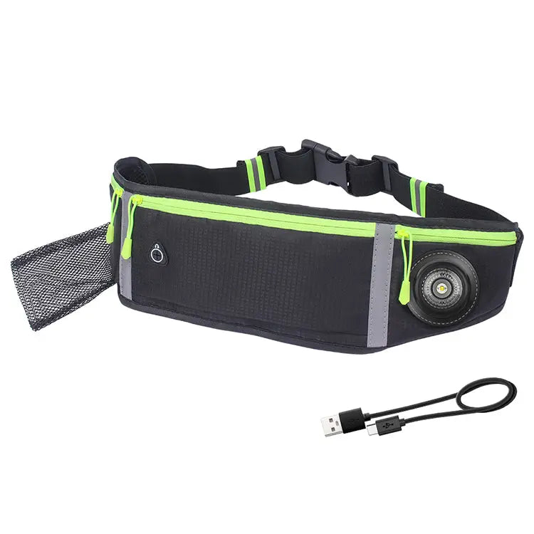Load image into Gallery viewer, AdvenCrew Outdoor LED Waterproof USB Charging Night Running Waist Pack
