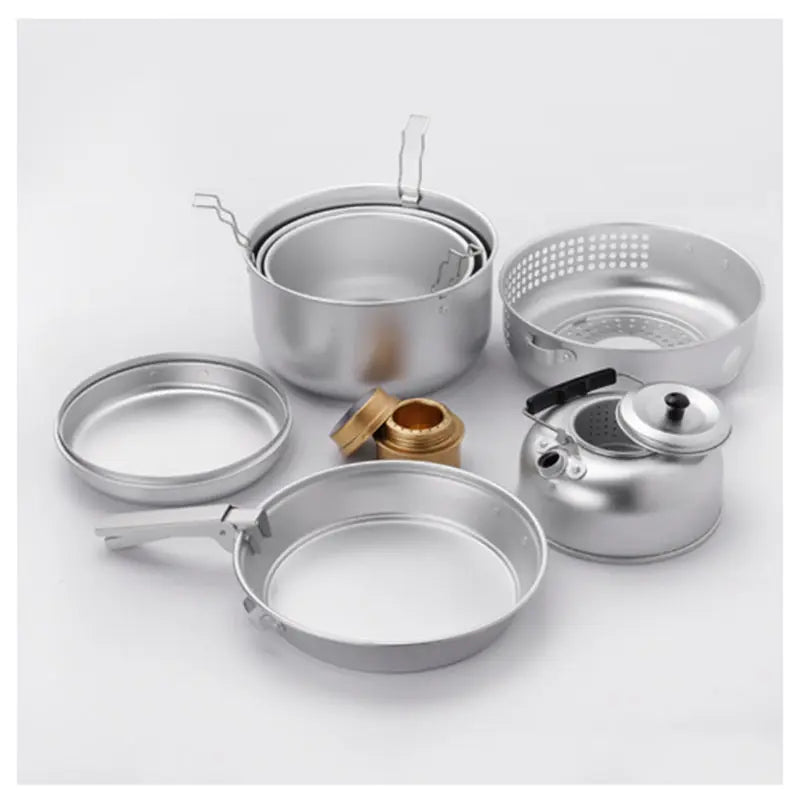 Load image into Gallery viewer, AdvenCrew 10pcs Camping Multi Compact Cookset
