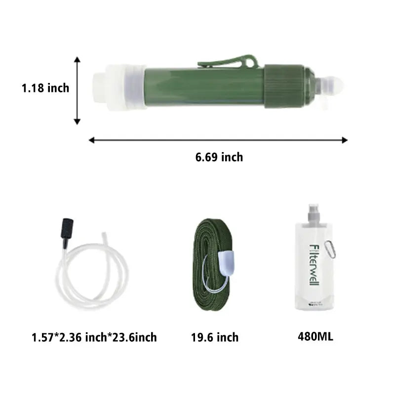 Load image into Gallery viewer, AdvenCrew 3-in-1 Portable Mini Personal Water Filter

