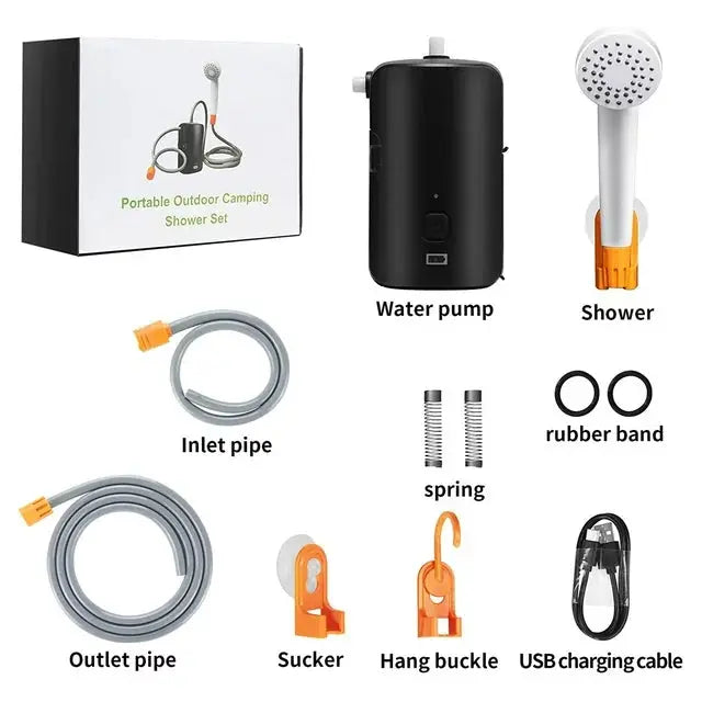Load image into Gallery viewer, AdvenCrew 3-in-1 Rechargeable Portable Camping Shower - AdvenCrew
