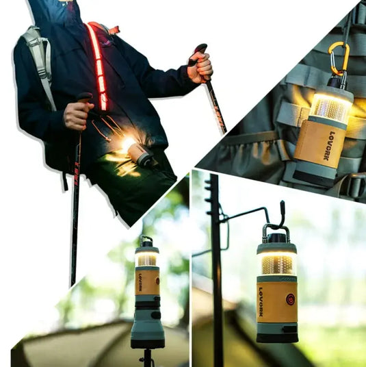 LOVORK multi-functional 7-in-1 Modular Camping Lantern