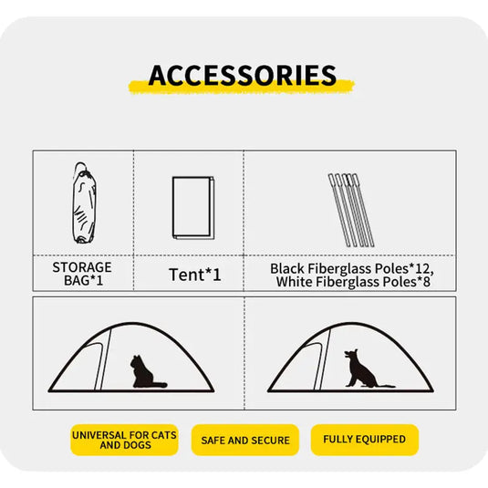 Newxon Freestanding Pet Adventure Camping Tent